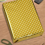 Gold/White Dots