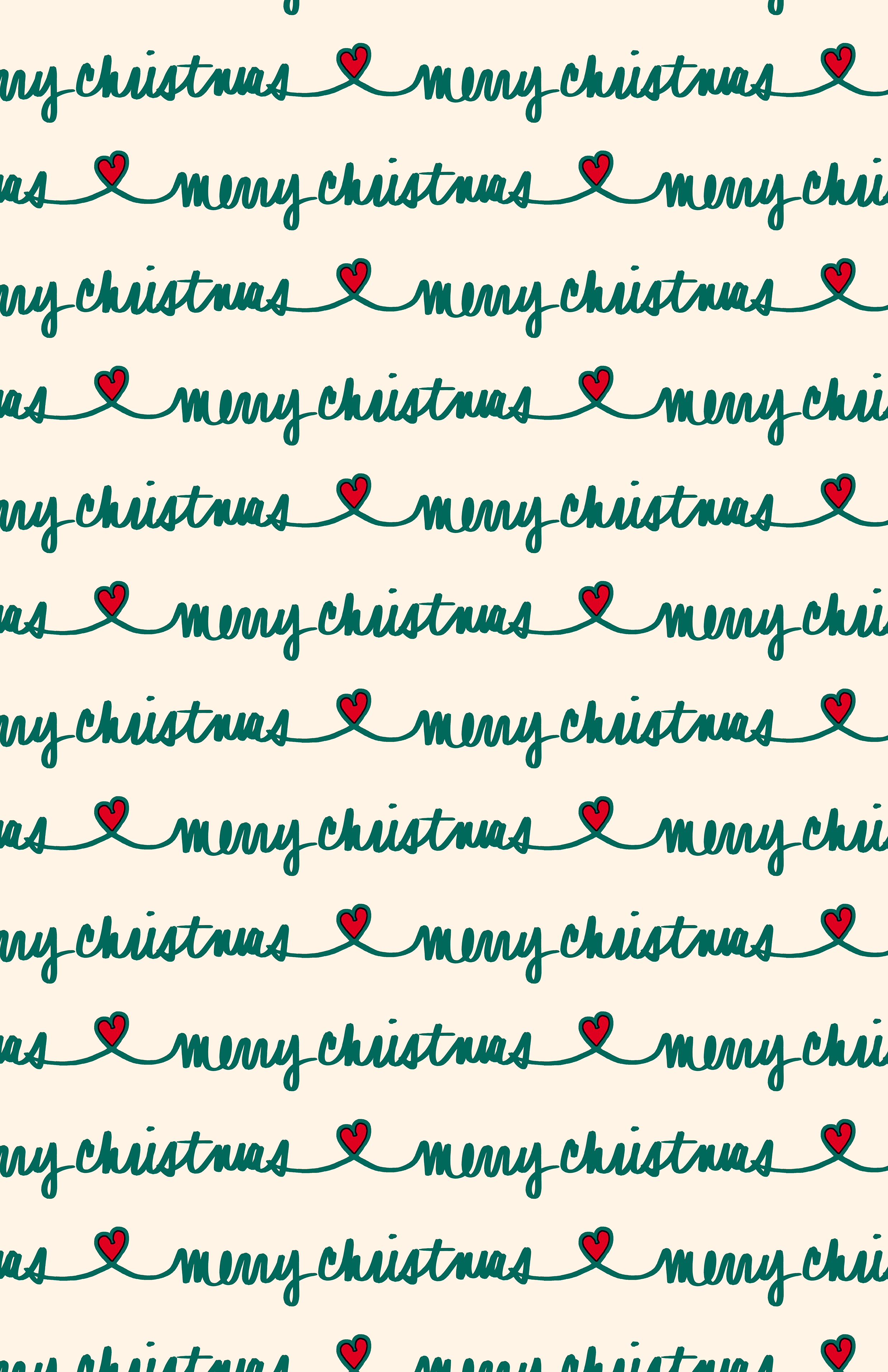 Merry Christmas hearts